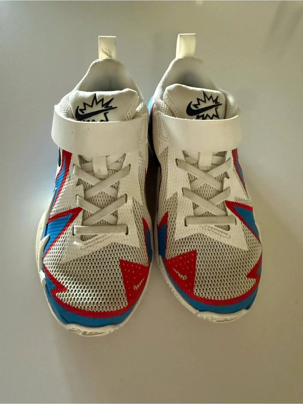 Nike Kids' ST Dynamite Low Top Sneaker - White Blue Red